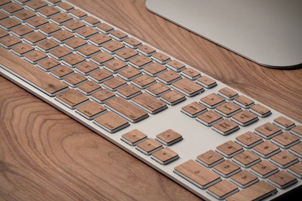 Lazerwood Industries 打造 Mac 木頭質感鍵盤貼