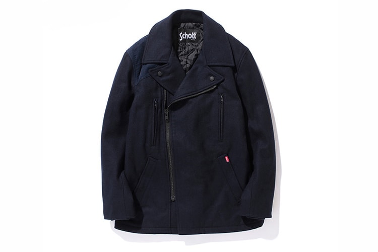 Stussy x Schott NYC 2012 冬季 Military Pea Coat 外套