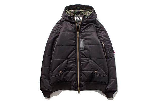 Stussy x Schott NYC 2012 秋冬 MA-1 Puffy Jacket