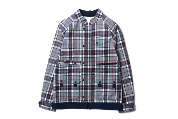 White Mountaineering 2012 冬季 PERTEX Wool Check Luggage Drizzler Jacket