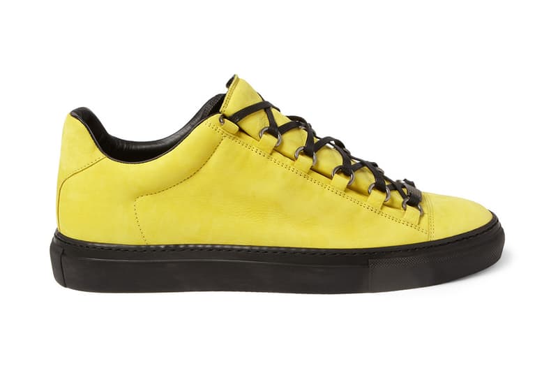 Balenciaga 2013 年春季 Arena Creased Yellow Leather Sneakers 鞋款 