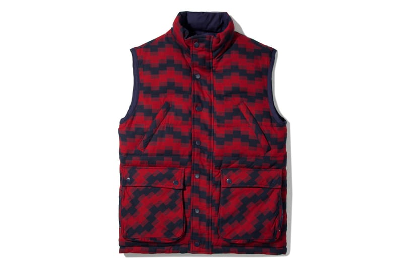 Billionaire Boys Club 2012 冬季 Navy &amp; Red Plaid Reversible Utility Vest 羽絨背心