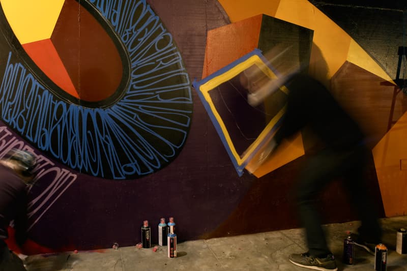 藝術家 MWM 與 JURNE 攜手在洛杉矶市中心街道上創作大型壁畫