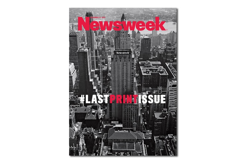 《Newsweek》 推出最後一期紙質刊物 #LastPrintIssue，宣布正式進軍新媒體界
