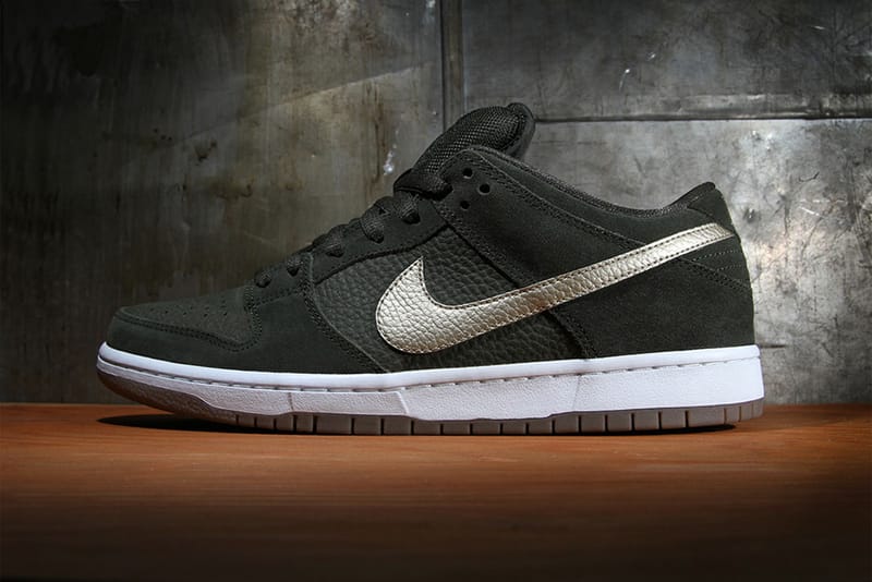 Nike 2012 冬季 SB Dunk Low Pro Sequoia/Metallic Zinc 鞋款