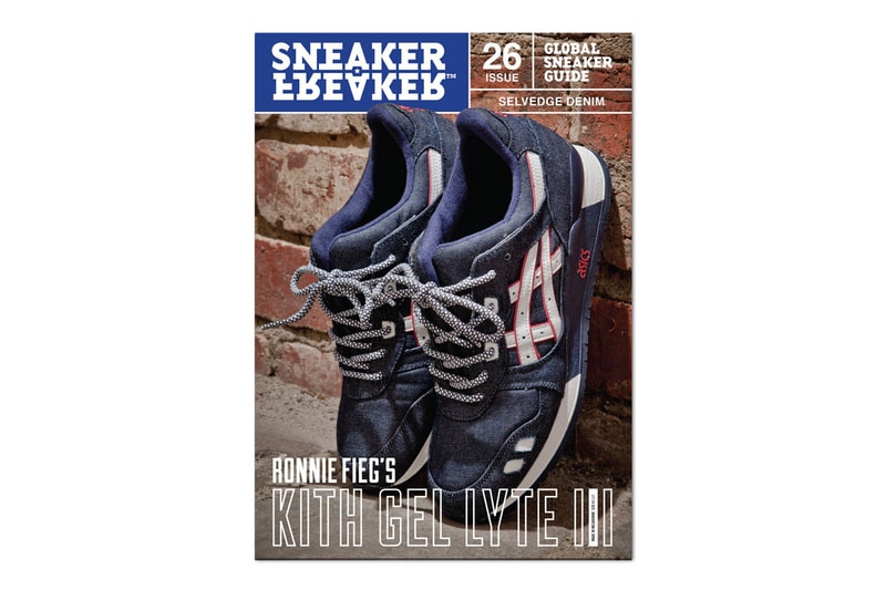 Sneaker Freaker Issue 26 率先預告 Ronnie Fieg 與 ASICS 全新合作的 Selvedge Denim  GEL-LYTE III 鞋款
