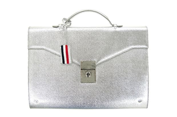 Thom Browne for Dover Street Market Ginza 2013 春夏 Silver Scotch Grain Leather Briefcase 公文包