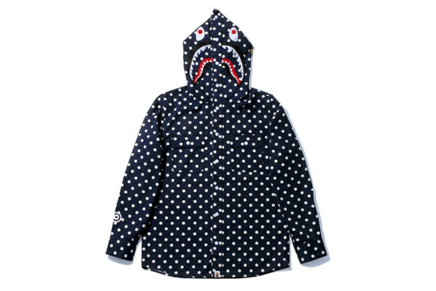 A Bathing Ape 2013 春季 Shark Dot Shirt Hoodie 連帽外套