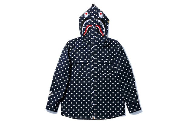 A Bathing Ape 2013 春季 Shark Dot Shirt Hoodie 連帽外套
