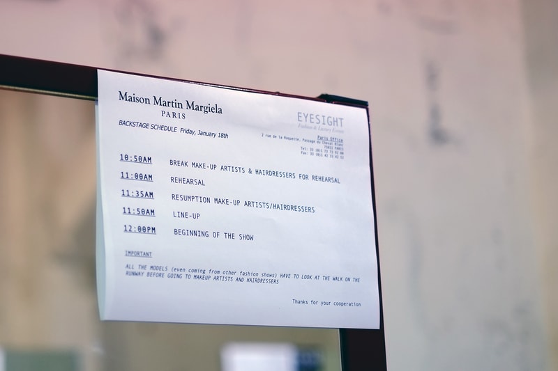 Maison Martin Margiela 2013 秋冬系列發表會後台一覽