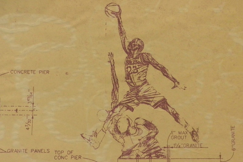 聯合中心 Michael Jordan “The Spirit” 雕塑設計藍圖在 eBay 拍賣！