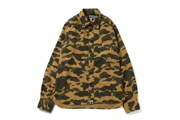 A Bathing Ape 1ST CAMO CHAMBRAY SHIRT