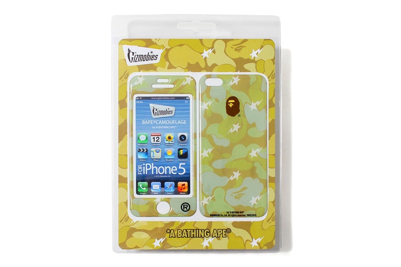A Bathing Ape x Gizmobies 別注 GOLD CAMO iPhone 5 保護殼
