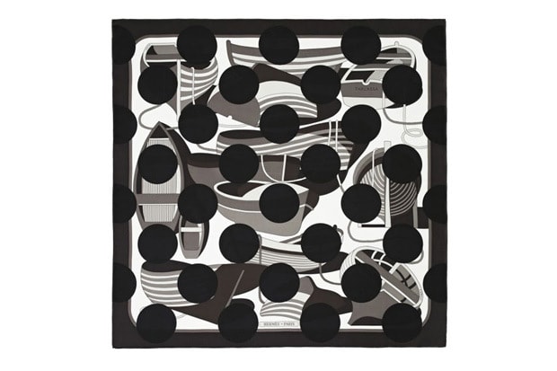 COMME des GARCONS x Hermes “Comme des Carres” Black and White Collection 別注聯乘絲巾系列