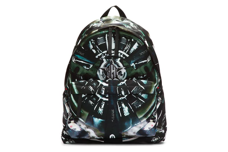 Givenchy Black Leather Trimmed Airplane Print Backpack 背包