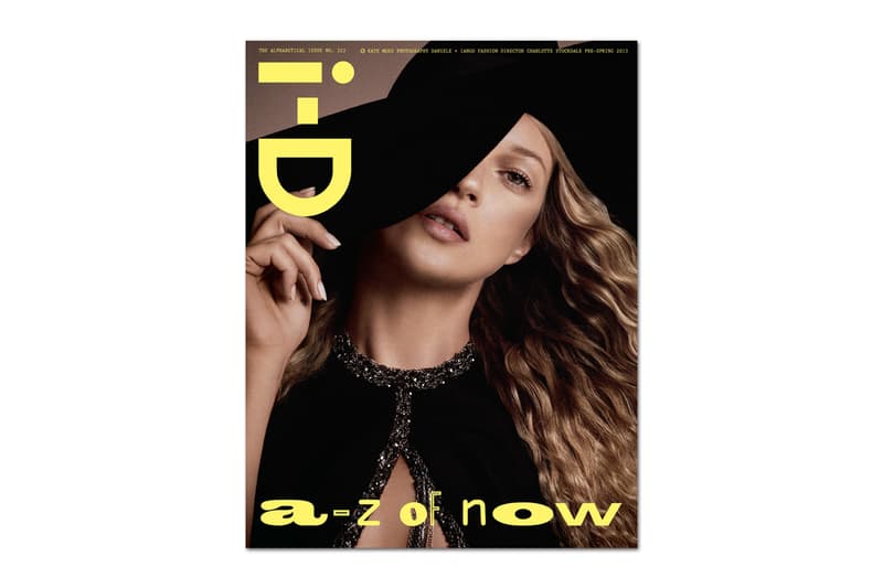 Kate Moss 擔任 i-D Magazine’s 2013 Pre-Spring 早春 “Alphabetical” Issue 封面人物
