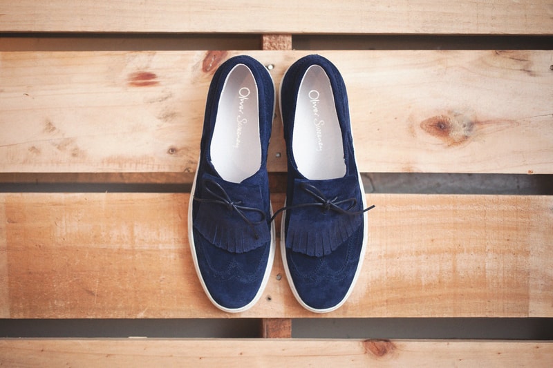 Oliver Sweeney 2013 春夏 The Kiltie Trainer Preci Navy 鞋款