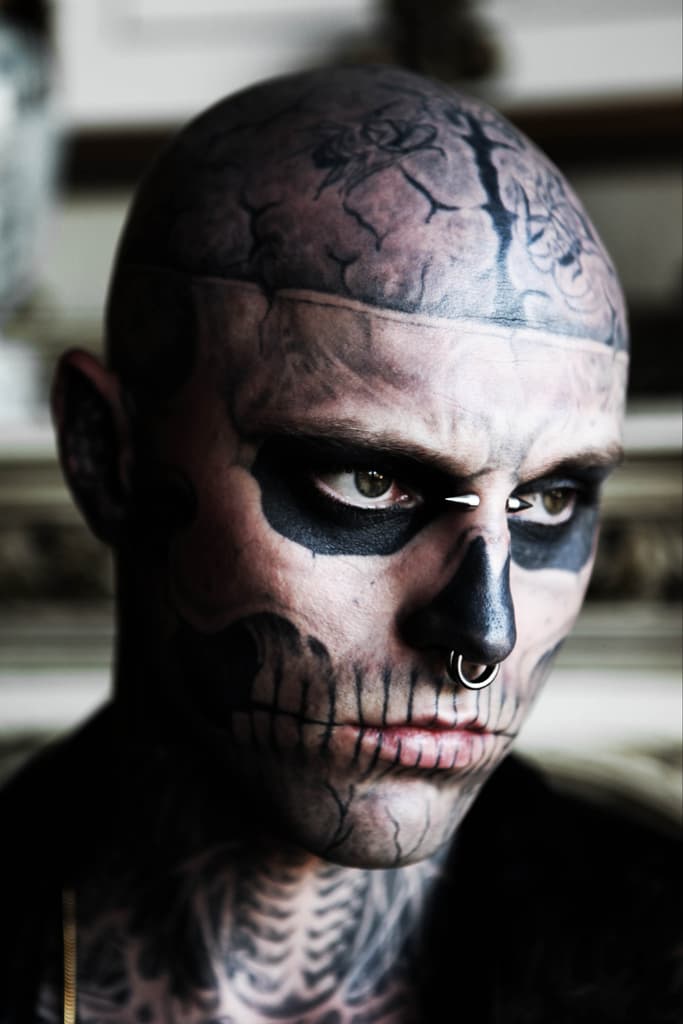 “僵屍男孩”Rick Genest 與 Jasmine Sanders 拍攝“Beauty &amp; the Beast”主題照片組