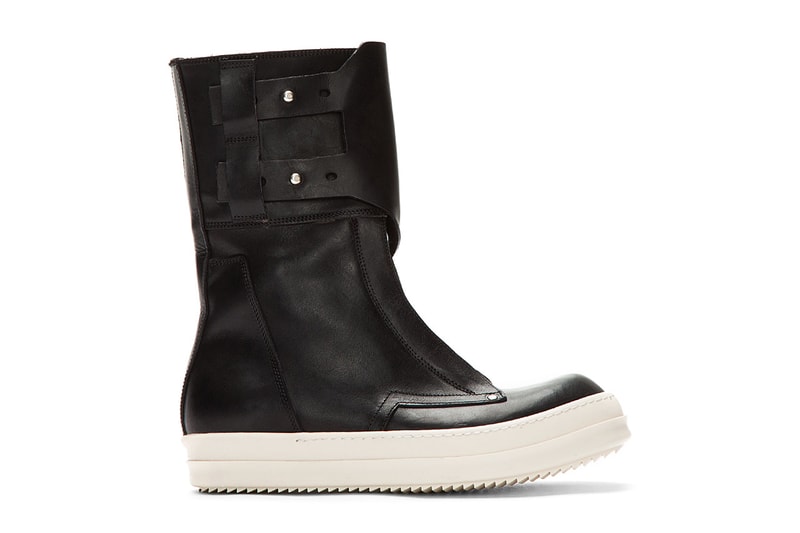 Rick Owens 2013 年春季 Black Monk Strap Military Dunk Boots 鞋款