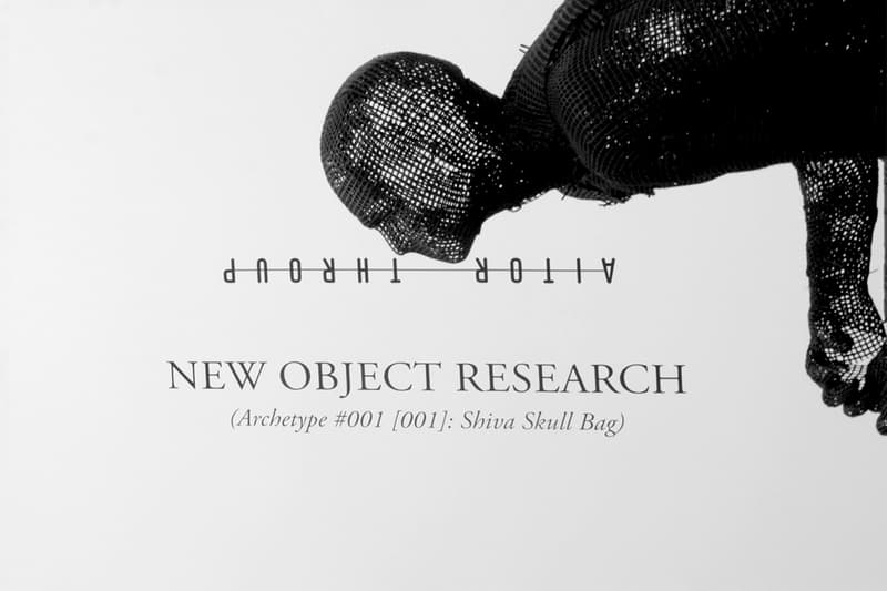 Aitor Throup 於 H. Lorenzo 打造 NEW OBJECT RESEARCH: Shiva Skull Bag 展覽現場回顧 ！