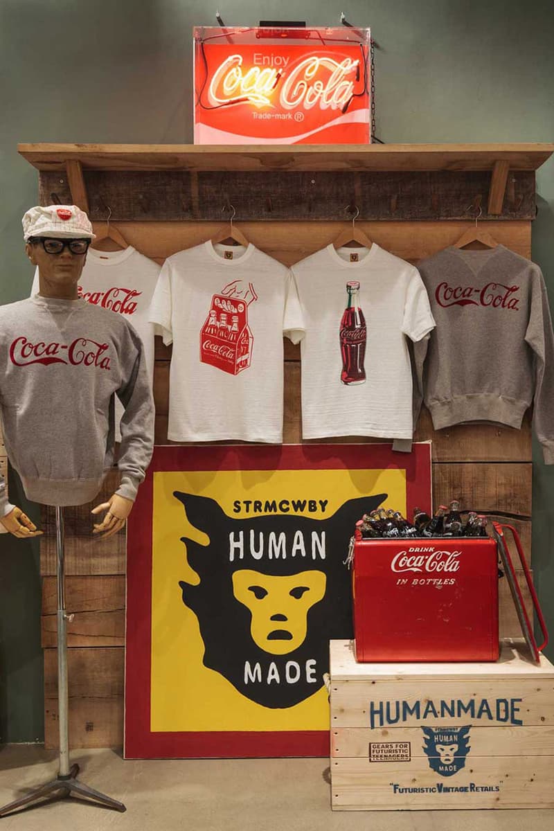 英國時尚名所 PRESENT LONDON 為 Coca-Cola x HUMAN MADE 聯名系列打造別注商品架