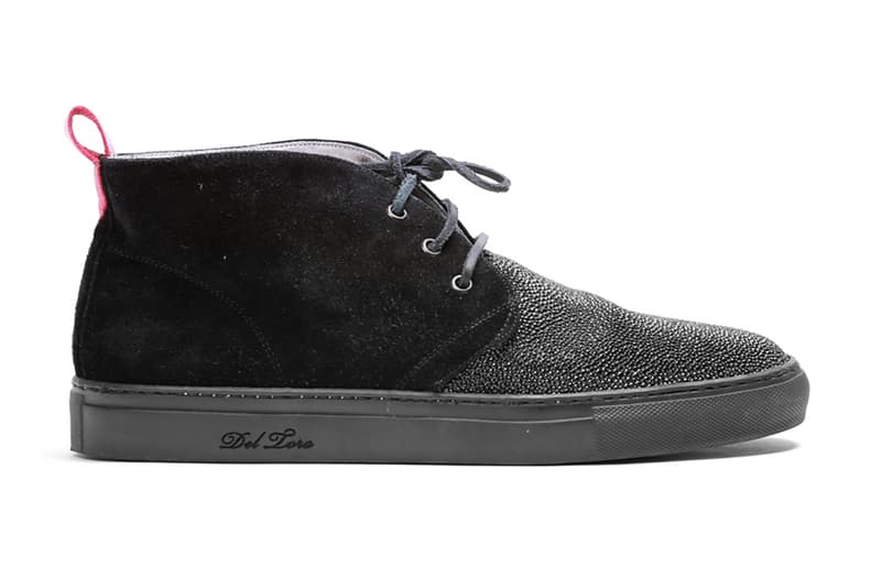 Del Toro Caviar Stingray Panel Alto Chukka Sneaker 全新鞋款