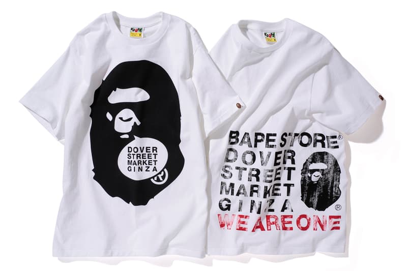 Dover Street Market Ginza x A Bathing Ape 週年紀念別注 T-Shirt 系列