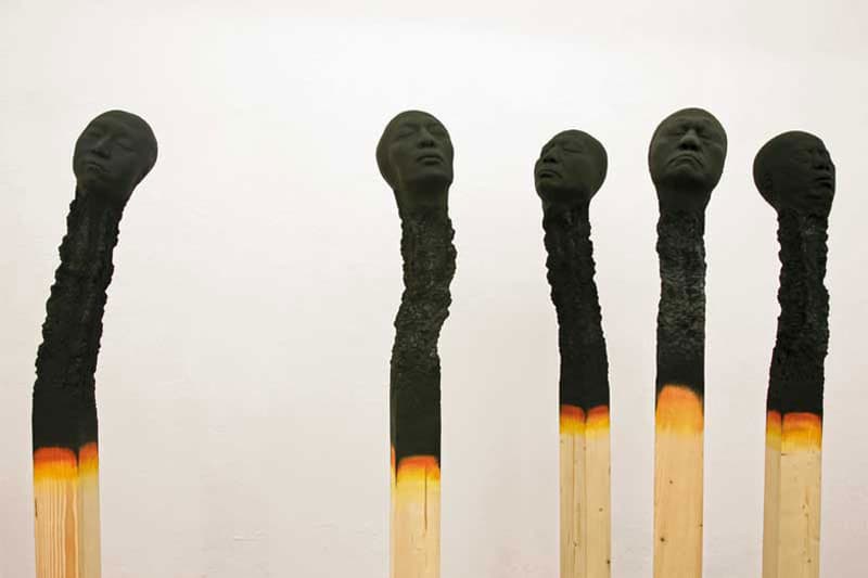 德國藝術家 Wolfgang Stiller 最新作品 “Matchstick Men”