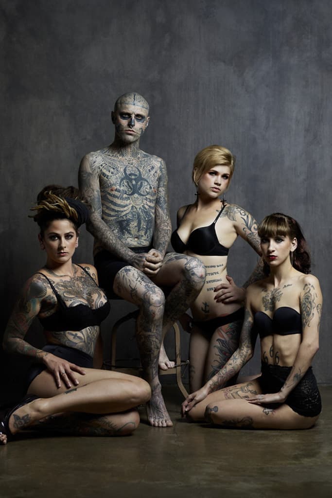 Rick Genest 擔任 Rebel Ink Magazine 三月號封面人物 (NSFW)