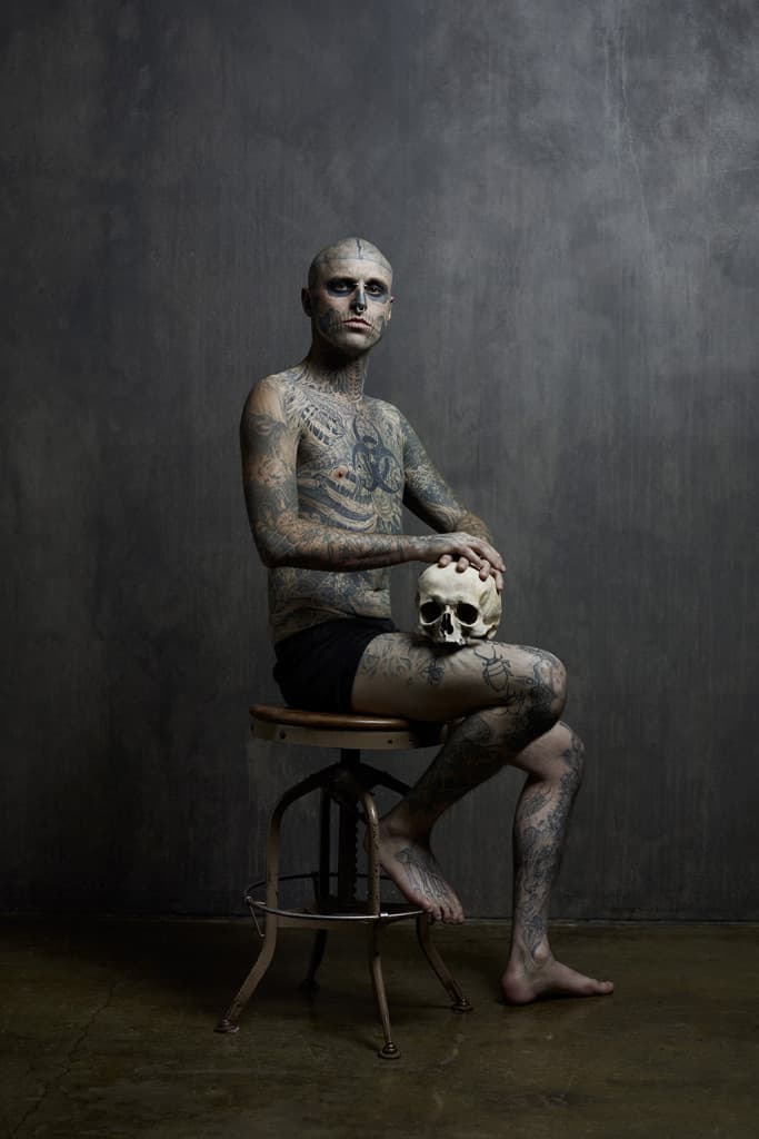 Rick Genest 擔任 Rebel Ink Magazine 三月號封面人物 (NSFW)