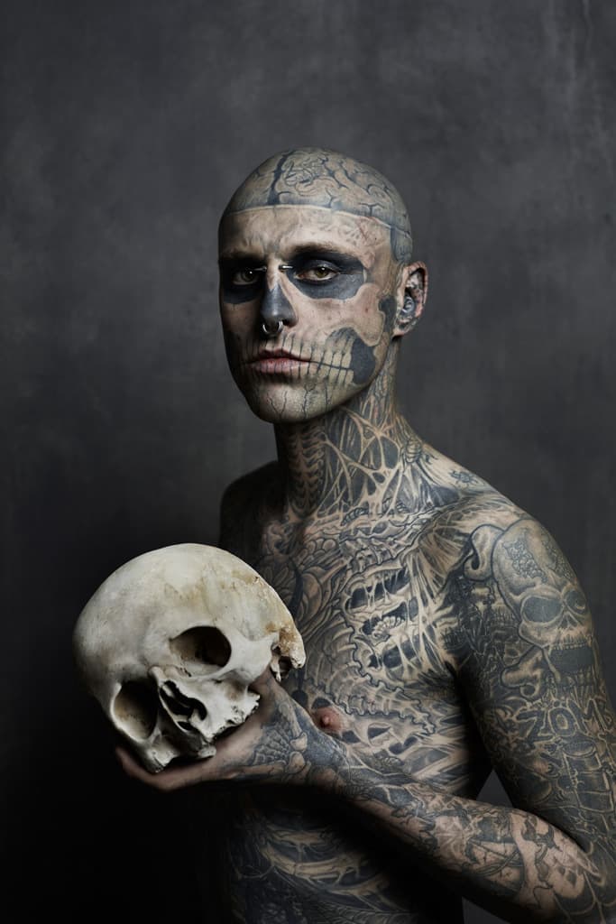Rick Genest 擔任 Rebel Ink Magazine 三月號封面人物 (NSFW)