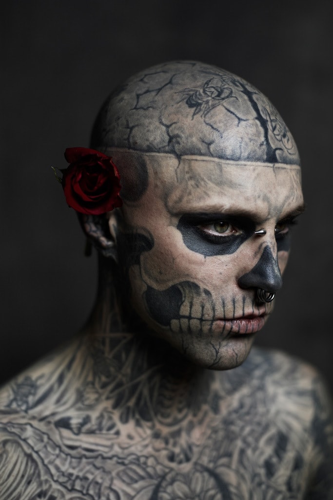 Rick Genest 擔任 Rebel Ink Magazine 三月號封面人物 (NSFW)
