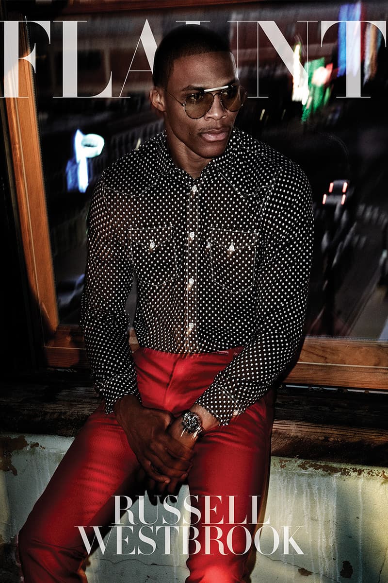 美國籃球明星 Russell Westbrook 接受《Flaunt Magazine》專訪兼任封面人物