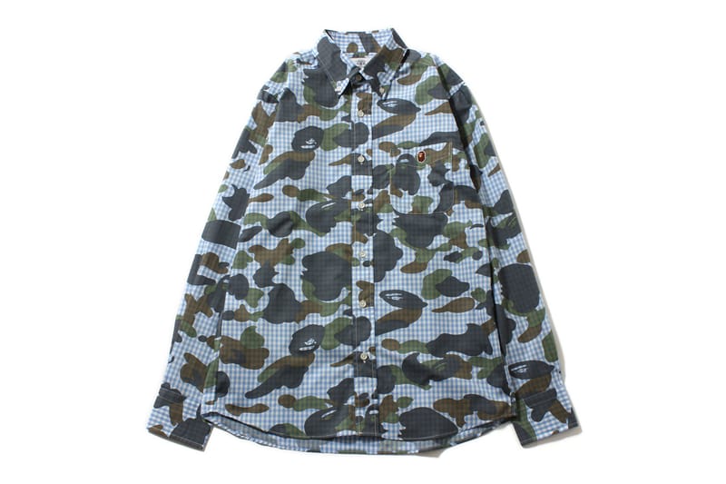 A Bathing Ape 2013 年春夏 CAMO X GINGHAM 格紋襯衫