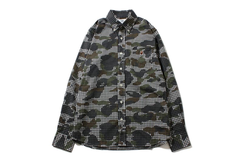 A Bathing Ape 2013 年春夏 CAMO X GINGHAM 格紋襯衫