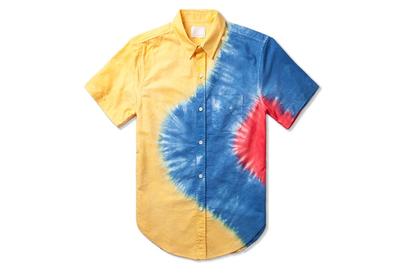 Band of Outsiders Lemon Engineered Rainbow Tie-Dye Shirt 紮染印花襯衫