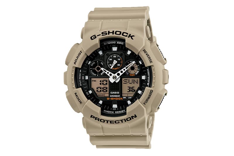 Casio G-Shock “Desert Beige” 系列錶款