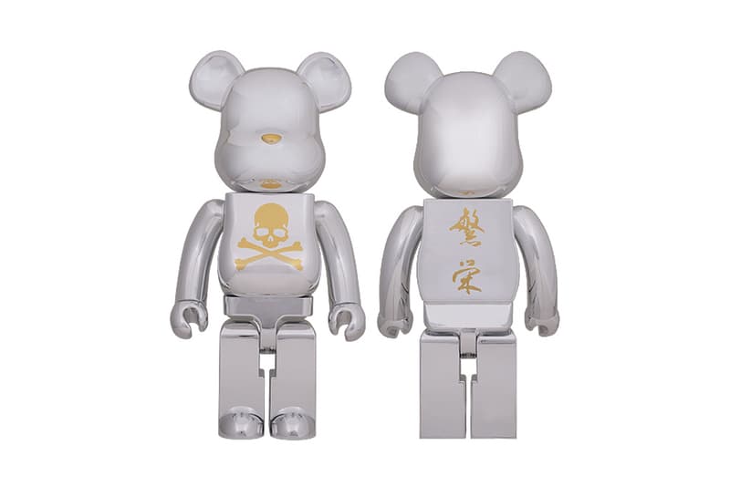 mastermind JAPAN x MEDICOM TOY BEARBRICK CHROME SILVER 聯名玩偶系列