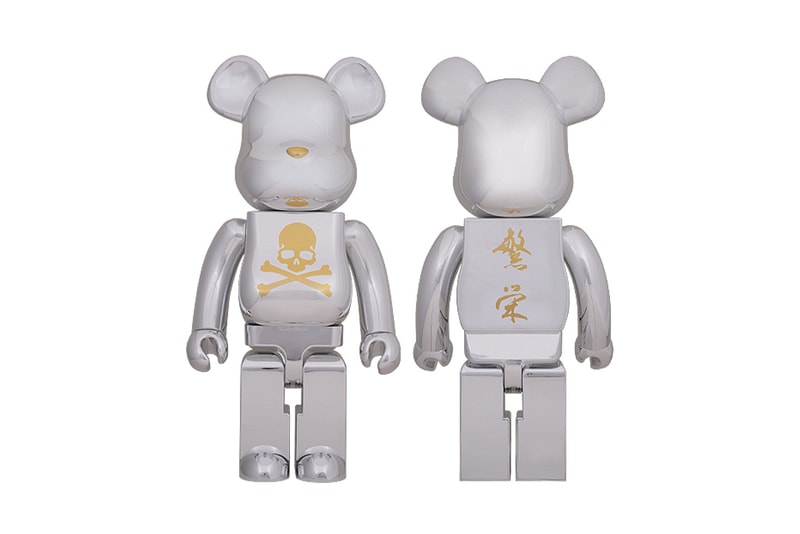 mastermind JAPAN x MEDICOM TOY BEARBRICK CHROME SILVER 聯名玩偶系列