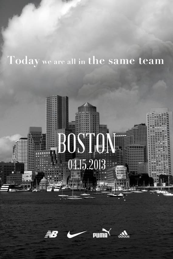 Nike, adidas, New Balance 與 PUMA 四個運動品牌將爲波斯頓攜手展開合作！