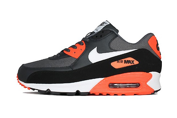 Nike Air Max 90 Premium Dark/Grey white total crimson 配色