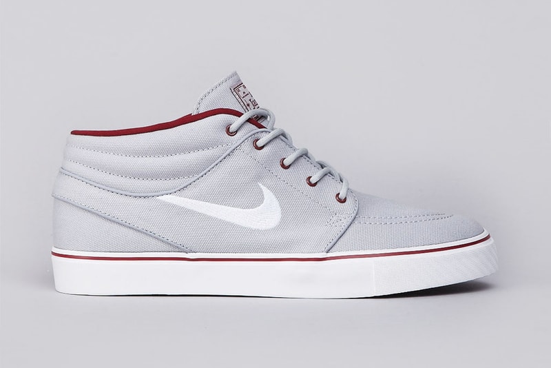 Nike SB Zoom Stefan Janoski Mid Wolf Grey/White-Team Red 鞋款