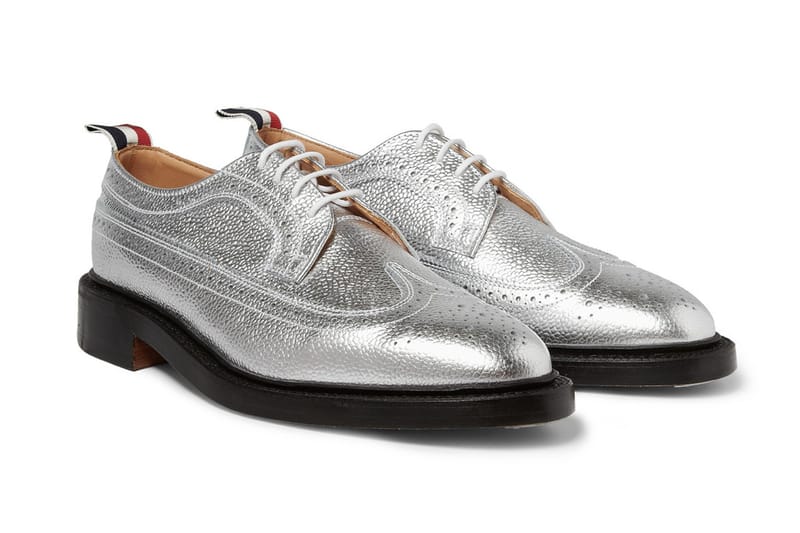 Thom Browne Metallic Leather Longwing Brogues 鞋款