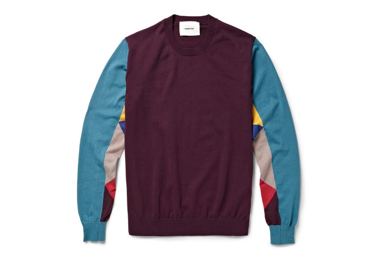 UNDERCOVER 2013 春夏 Panelled Cotton-Jersey Sweater 撞色針織衫