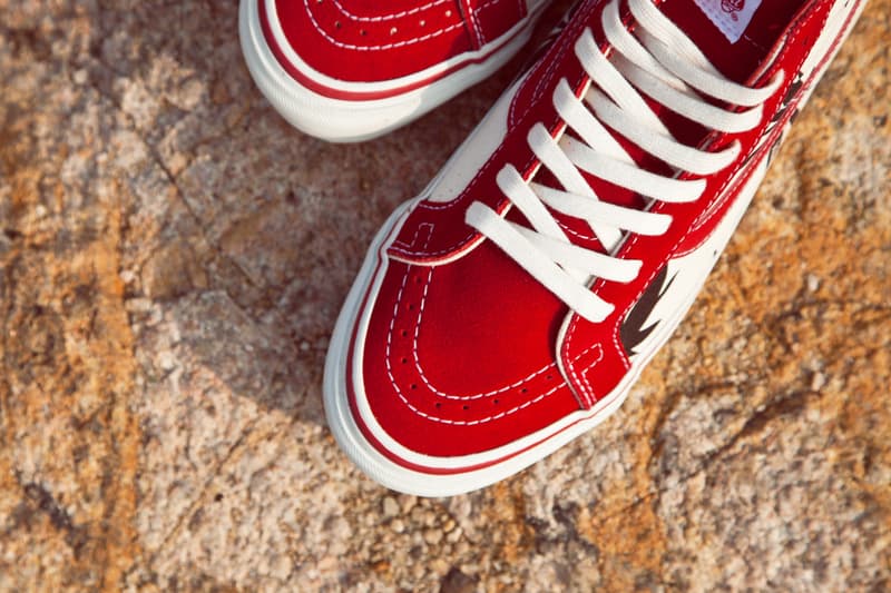 Vans Vault OG Sk8-Hi LX Palm Leaf Red/Black 鞋款