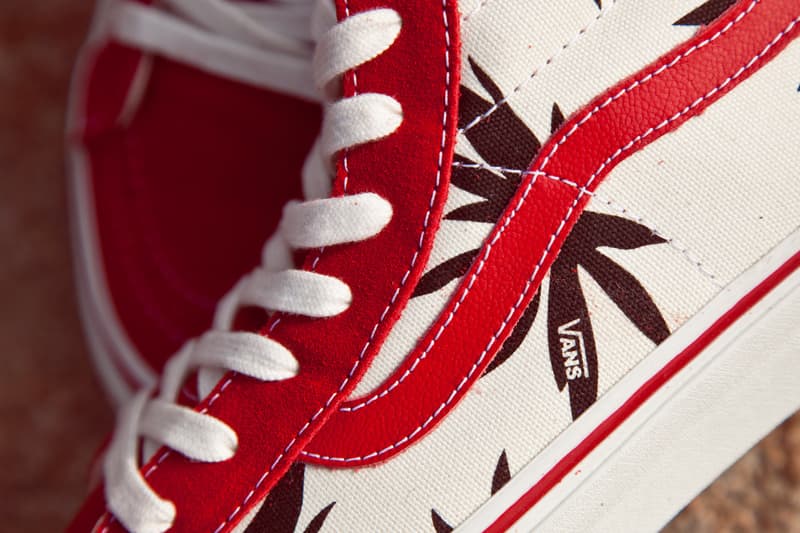Vans Vault OG Sk8-Hi LX Palm Leaf Red/Black 鞋款