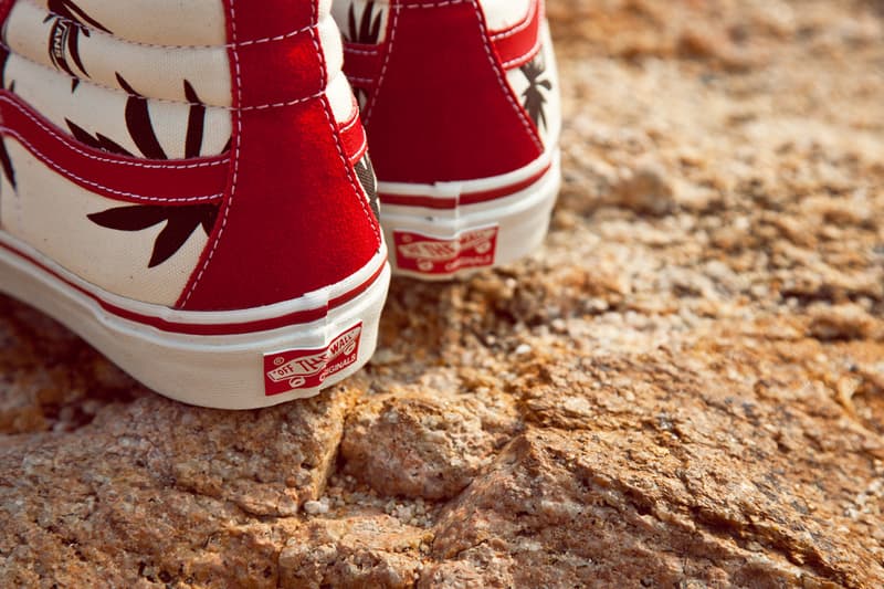 Vans Vault OG Sk8-Hi LX Palm Leaf Red/Black 鞋款