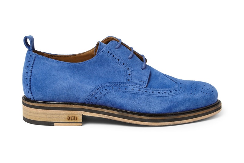 Ami for MR PORTER 2013 Suede Wingtip Brogue 聯名鞋款