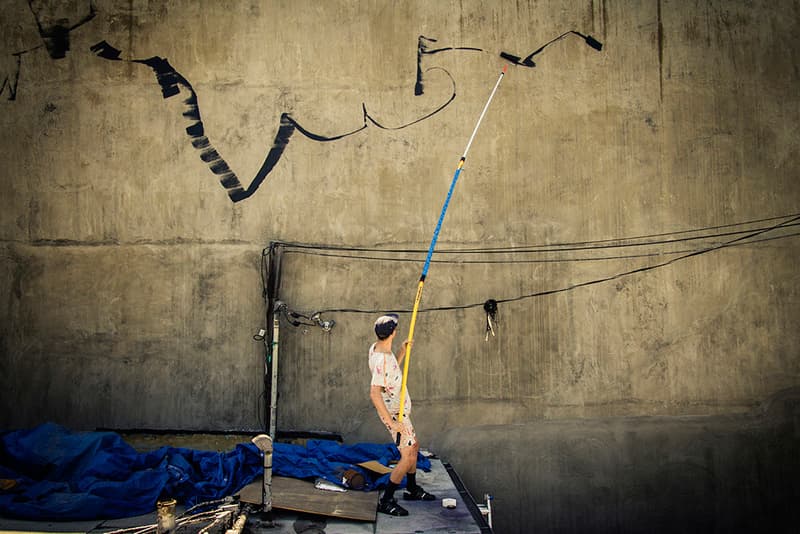 Anthony Lister 在洛杉磯西區 theAudience 繪製最新作品