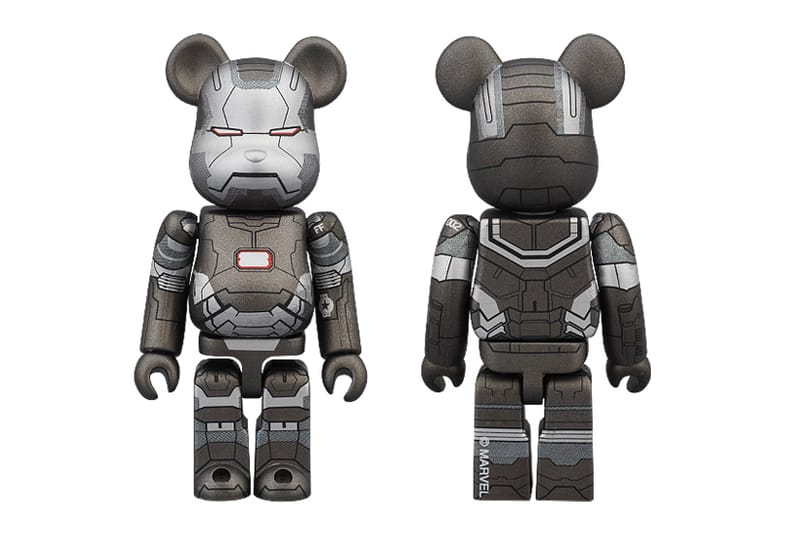 Iron Man 3 x Medicom Toy “War Machine” 100% & 400% Bearbricks 聯名玩偶